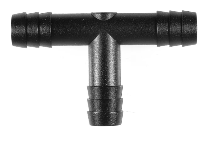 D11292 - Tee Connector Barbed 3/8" x 3/8" x 3/8"