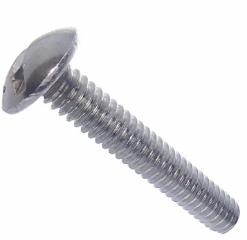 D12005 - Slotted Round Head License Plate Bolt